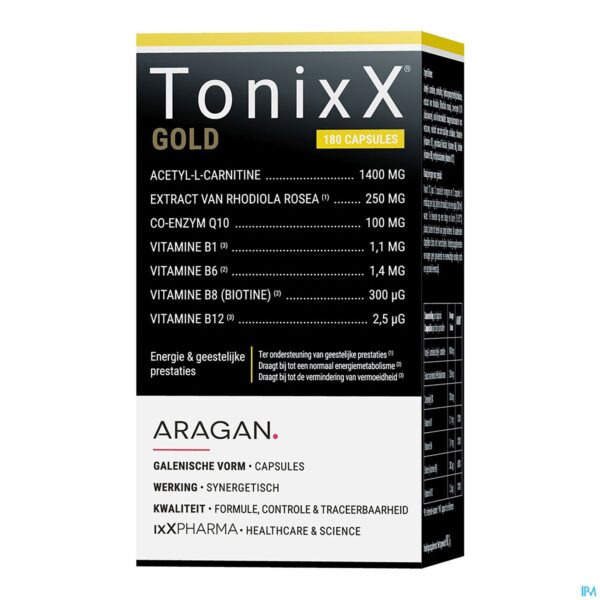 Packshot Tonixx Gold Caps 180 Nf