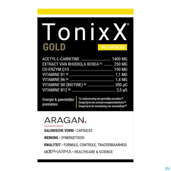 Packshot Tonixx Gold Caps 40 Nf