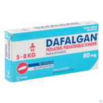 Packshot Dafalgan Pediatrie 80mg Suppo 12