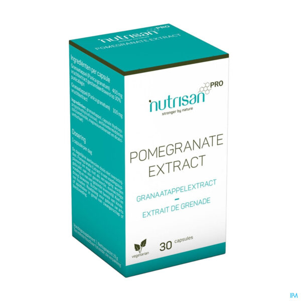 Packshot Pomegranate Extract Caps 30