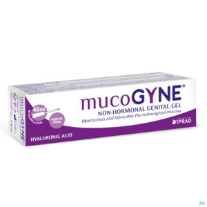 Packshot Mucogyne Vaginale Gel+applicator Tube 40ml