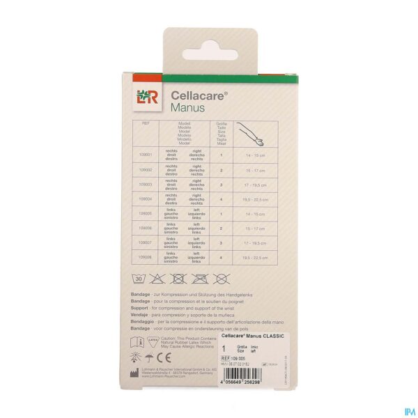 Packshot Cellacare Manus Classic T2 Links 109006