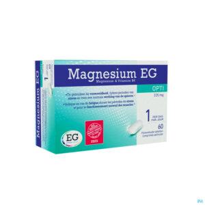 Packshot Magnesium EG Opti 225Mg Tabl 60