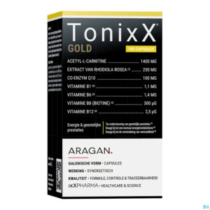 Packshot Tonixx Gold Caps 180 Nf