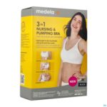 Packshot Medela Beha Kolven&voeden 3in1 M Zwart