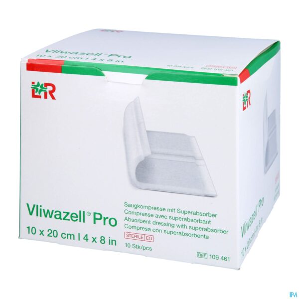 Packshot Vliwazell Pro Verb Super Absorb. 10x20cm 10 109461