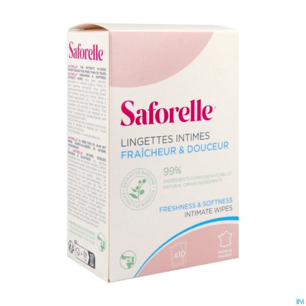 Packshot Saforelle Lingettes Flushable 10