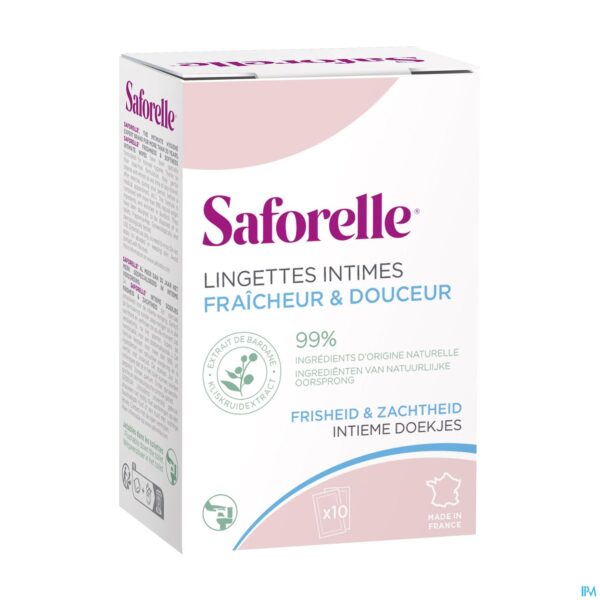 Packshot Saforelle Lingettes Flushable 10