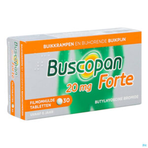 Packshot Buscopan Forte 20mg Filmomh Tabl 30