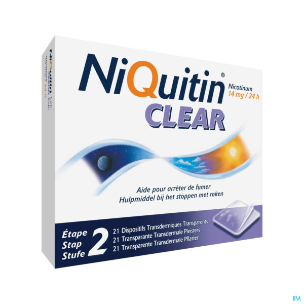 Packshot Niquitin Clear Patches 21 X 14mg