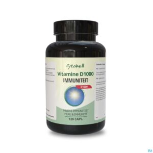 Packshot Fytobell Vitamine D 1000 Caps 120