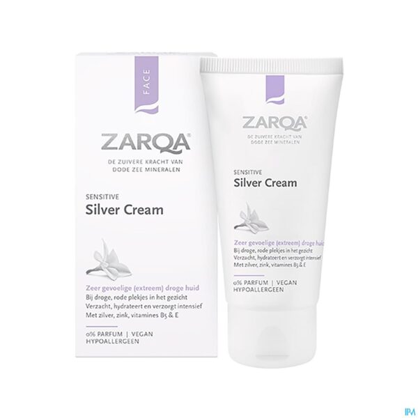 Productshot Zarqa Silver Cream Sensitive Tube 30ml