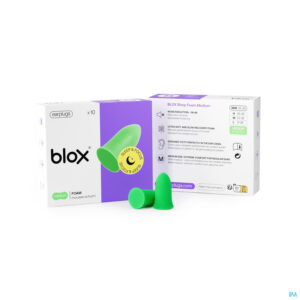 Packshot Blox Sleep Schuim Medium Groen 5 Paar