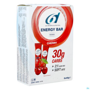Packshot 6d Energy Bar Cherry 6x46g