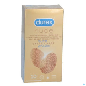 Packshot Durex Nude Xl Condoms 10