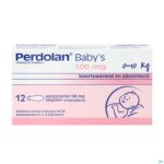 Packshot Perdolan Supp Baby 12x100mg Packshot Perdolan Supp Baby 12x100mg
