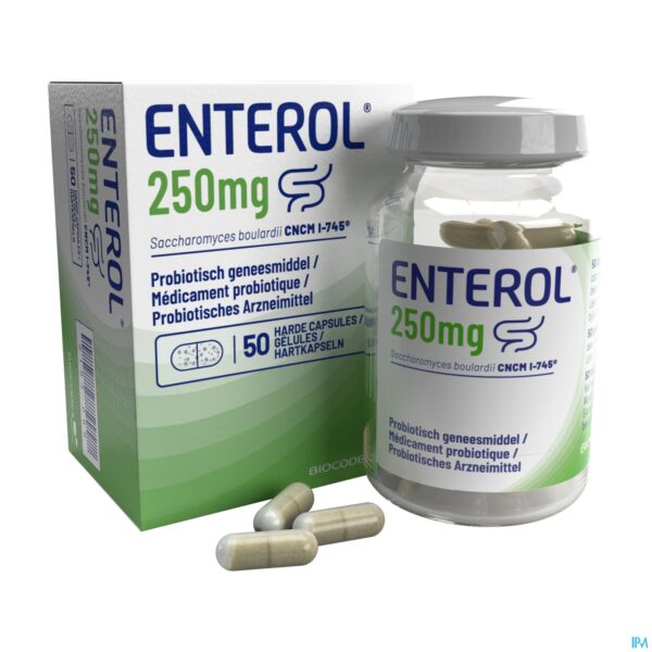 Productshot Enterol 250mg Caps Harde Dur 50 X 250mg