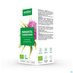 Packshot Purasana Vegan Mariadistel V-caps 60