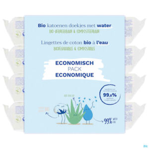 Packshot Mustela Ch Bio Katoenen Doekjes Water 4x60 Promo