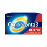Packshot Omnibionta3 Defense Multivitamines Immuniteit (90 tabletten)