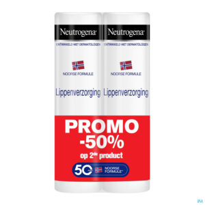 Packshot Neutrogena N/f Lipstick Duo 2x4,8g 2e -50%
