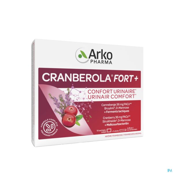 Packshot Cranberola Forte+ Sach 5 + Stick 10 Packshot Cranberola Forte+ Sach 5 + Stick 10