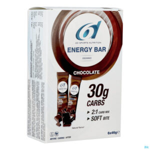 Packshot 6d Energy Bar Chocolate 6x46g