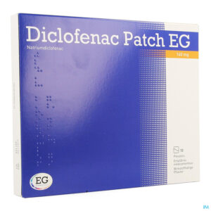 Packshot Diclofenac Patch EG 140Mg Pleister 10