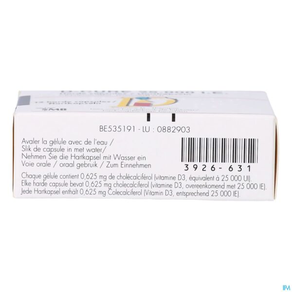 Packshot D-cure 25000ie Gelulen 12