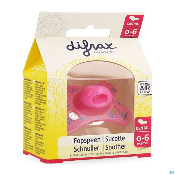 Packshot Difrax Fopspeen Sil Mini-dental 0-6m 799 Packshot Difrax Fopspeen Sil Mini-dental 0-6m 799