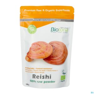 Packshot Biotona Reishi Raw Pdr 150g