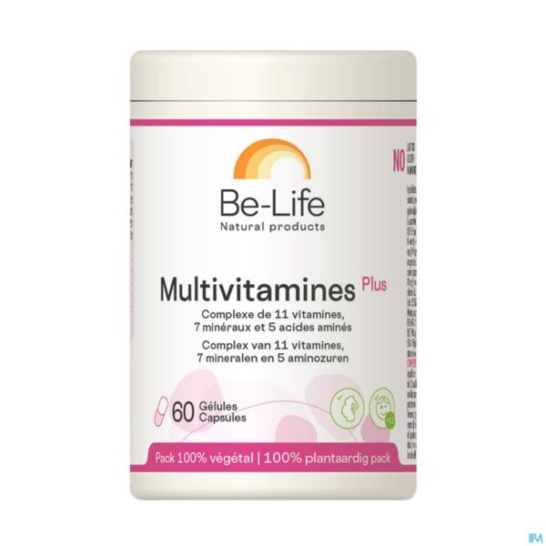 Packshot Multivitamines Plus Be Life Caps 60 Packshot Multivitamines Plus Be Life Caps 60