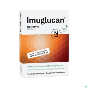 Packshot Imuglucan + Vit D3 800 Iu Caps 2x15 Nutriphyt