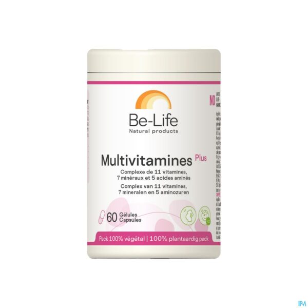 Packshot Multivitamines Plus Be Life Caps 60 Packshot Multivitamines Plus Be Life Caps 60