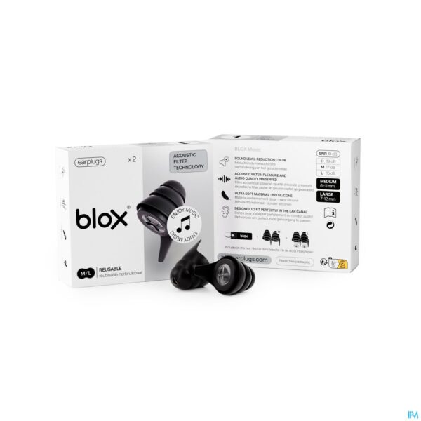 Productshot Blox Music Zwart 1 Paar