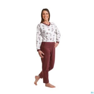 Lifestyle_image Suprima 4720 Slaapoverall Rug+beenrits Bordeaux M