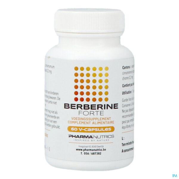 Packshot Berberine Forte V-caps 60 Pharmanutrics