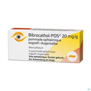 Packshot Bibrocathol-Pos 20Mg/G Oogzalf             Tube 5G