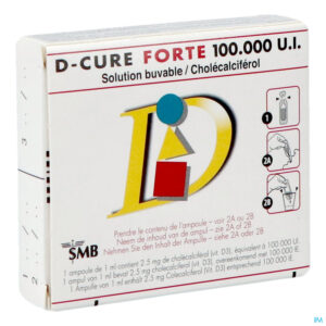 Packshot D Cure Forte 100.000 Ui Amp 3