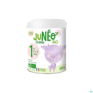 Packshot Juneo 1 Geitenmelk 0-6m 800g