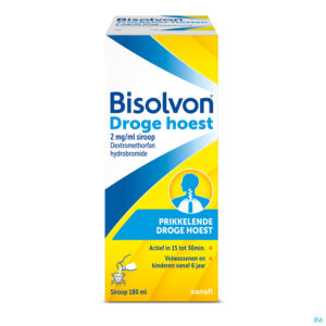 Packshot Bisolvon Droge Hoest 2mg/ml Siroop 180ml
