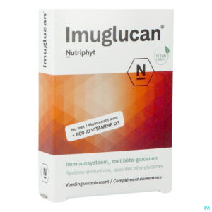 Packshot Imuglucan + Vit D3 800 Iu Caps 2x15 Nutriphyt
