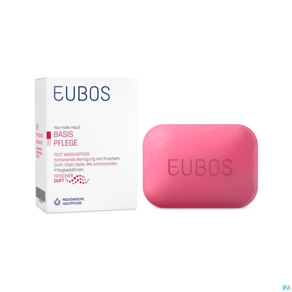 Productshot Eubos Compact Zeep Dermato Roze Parf 125g