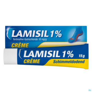 Packshot Lamisil Creme 1% Gelamineerde Aluminium Tube 15g