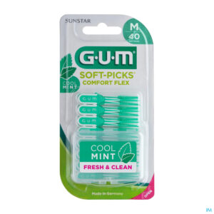 Packshot Gum Softpicks Comfort Flex Medium Mint 40