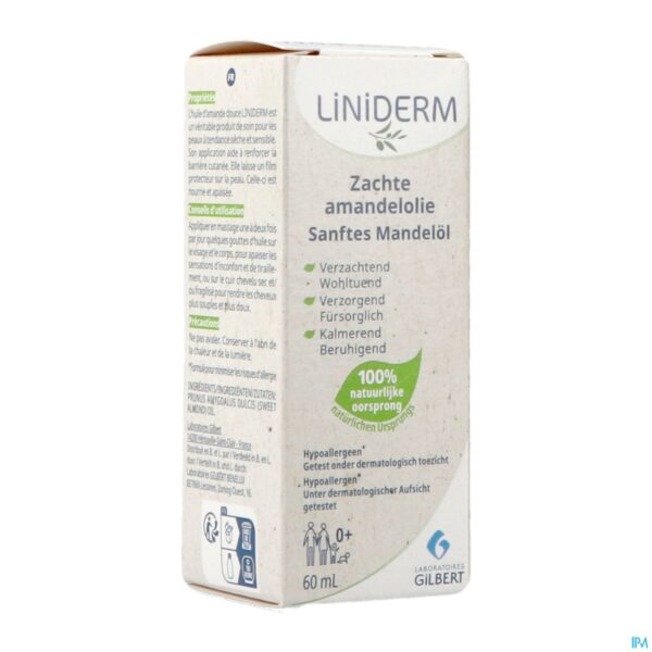 Packshot Liniderm Amandelolie 60ml