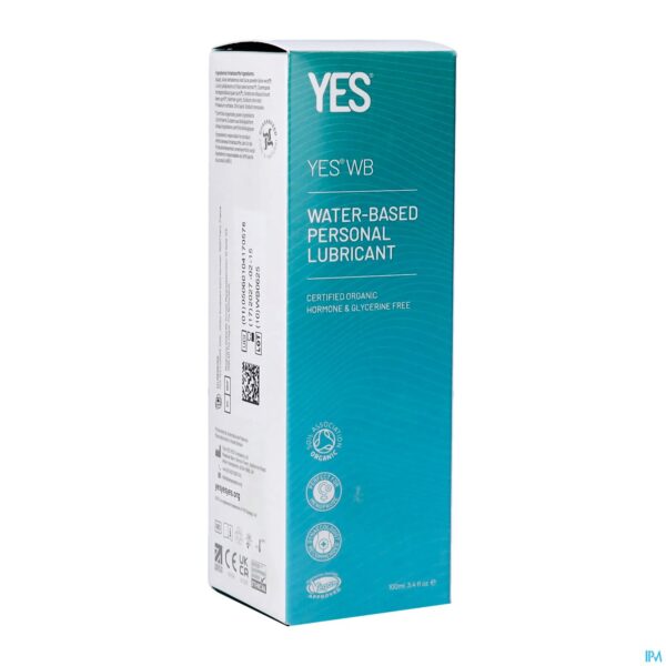 Packshot Yes Wb Glijmiddel Waterbasis Tube 100ml