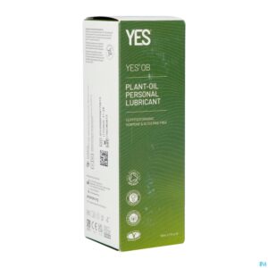 Packshot Yes Ob Glijmiddel Basis Plant. Olie Tube 80ml