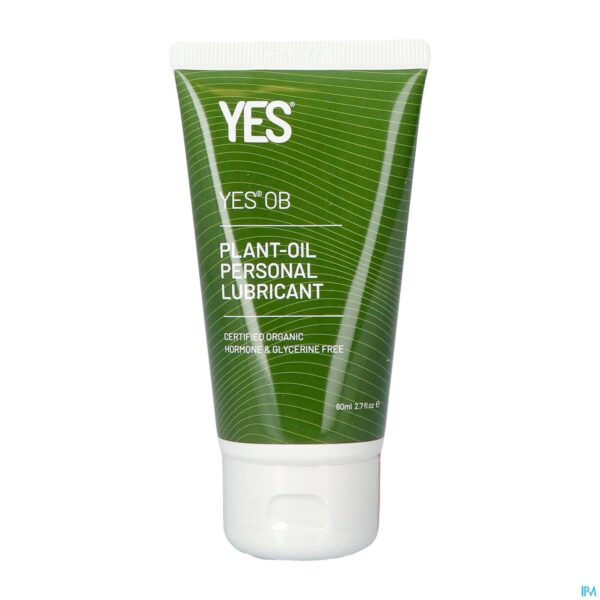 Productshot Yes Ob Glijmiddel Basis Plant. Olie Tube 80ml