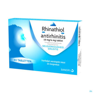 Packshot Rhinathiol Antirhinitis Tabl 40